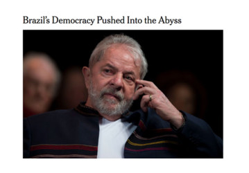 New York Times: partidário, Moro jogou a democracia brasileira no abismo