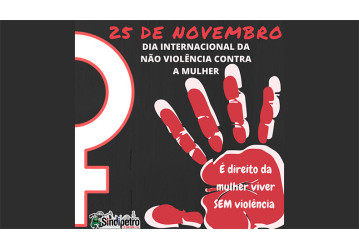 25/11 - Dia Internacional da Não-Violência contra a Mulher