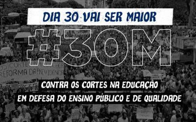 Centrais voltam às ruas com estudantes no dia 30 de maio