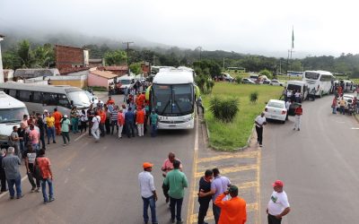 Greve dos petroleiros segue forte na Bahia