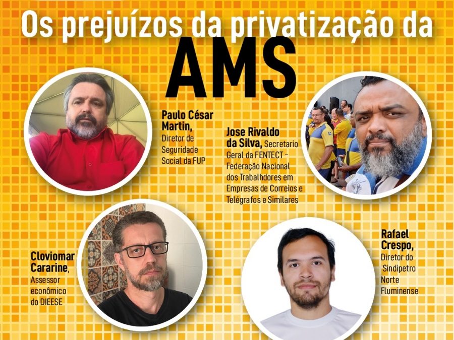 Nova live da FUP atualizará os petroleiros sobre privatização da AMS