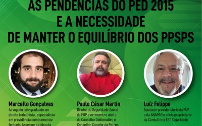 As pendências do PED 2015 e a necessidade de manter o equilíbrio dos PPSPs