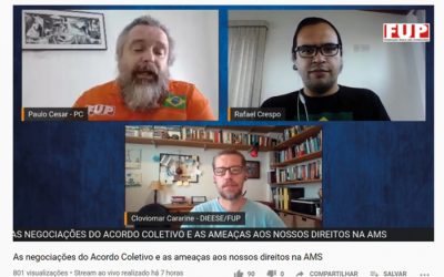 Assista à live da FUP que explica os impactos de custeio na tabela da AMS