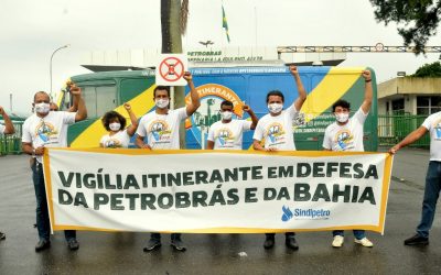 Rlam recebe vigília itinerante petroleira em defesa da Petrobrás e da Bahia