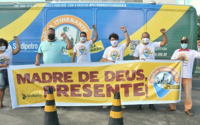 Vigília itinerante chega ao Terminal de Madre de Deus da Transpetro