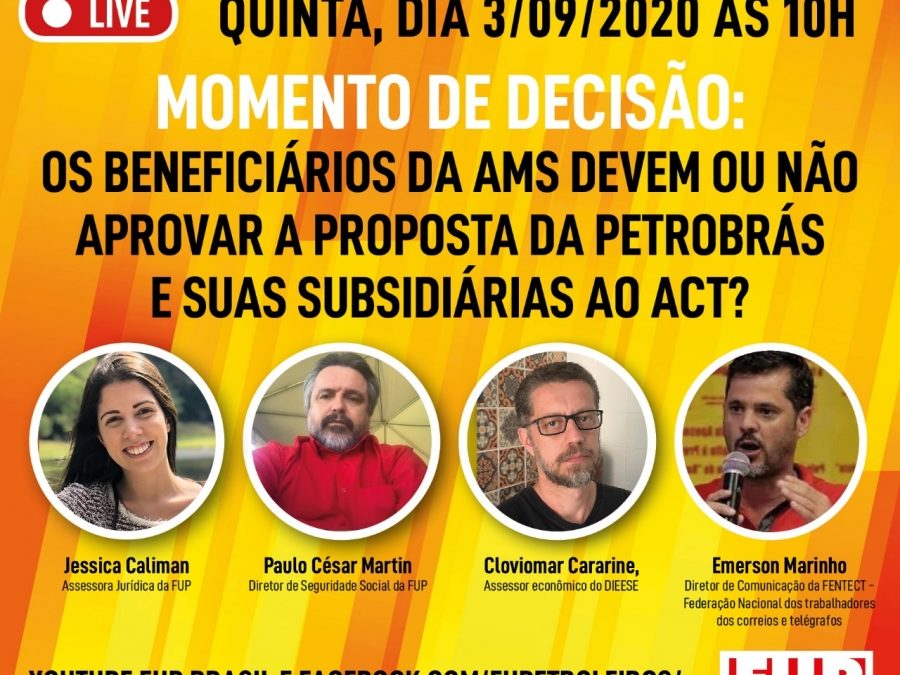 Tire suas dúvidas sobre a AMS na live desta quinta e vote consciente nas assembleias