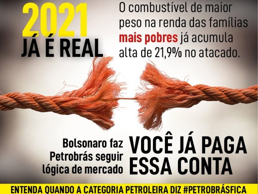 Gás de cozinha ultrapassa R$ 100, enquanto a gestão da Petrobrás privatiza Liquigás e refinarias