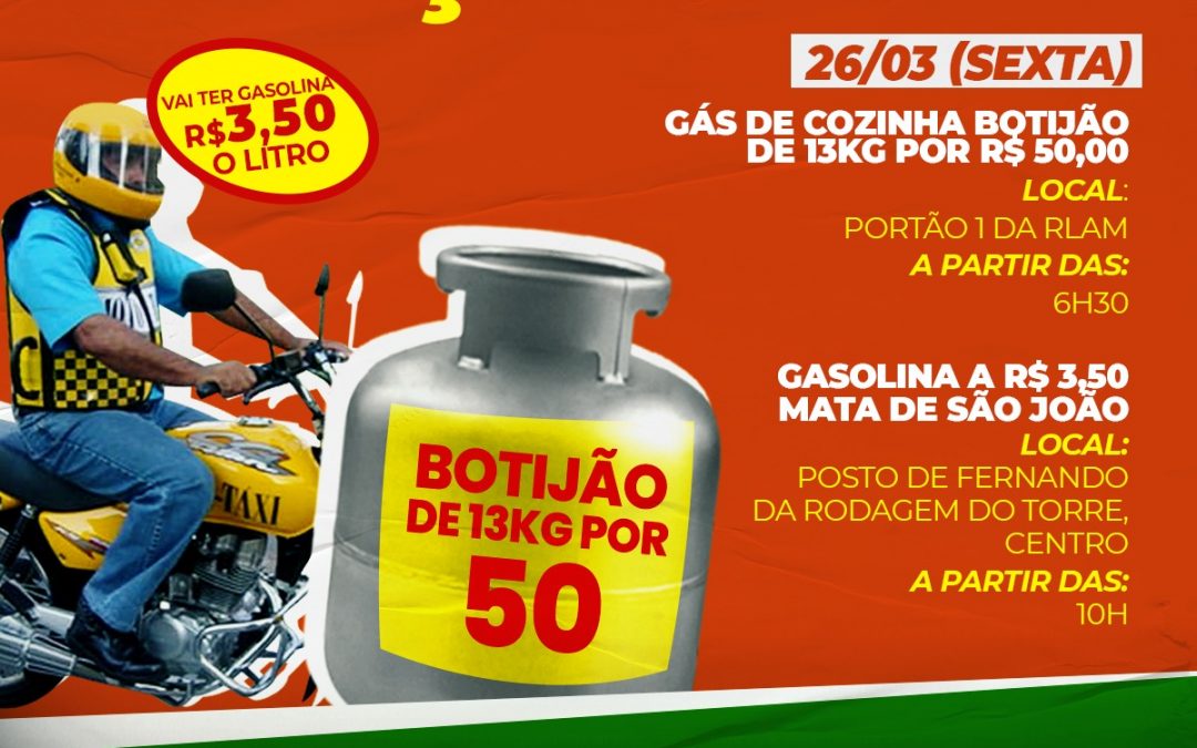 Sindipetro Bahia realiza ação do preço justo, na sexta-feira (26), na Rlam para mulheres inscritas no Bolsa Família e no Posto em Mata de São João para motociclistas