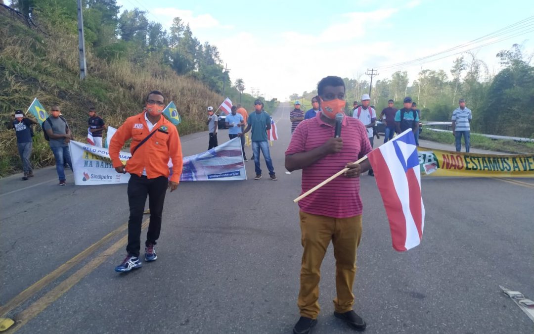 “Lockdown” marca os 25 dias da greve dos petroleiros da Bahia