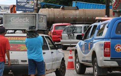 Venda de gasolina a preço justo nesta tarde (17), em Catu foi um sucesso