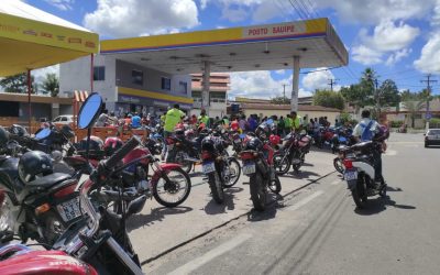 Ação do preço justo nesta manhã (26), em Mata de São João beneficia motociclistas