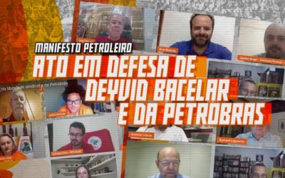 Ato virtual em solidariedade a Deyvid Bacelar reúne militância de todo o país