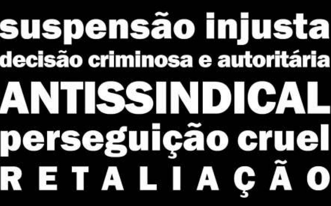 Entidades sindicais e movimentos sociais protestam contra punição da Petrobrás a coordenador da FUP