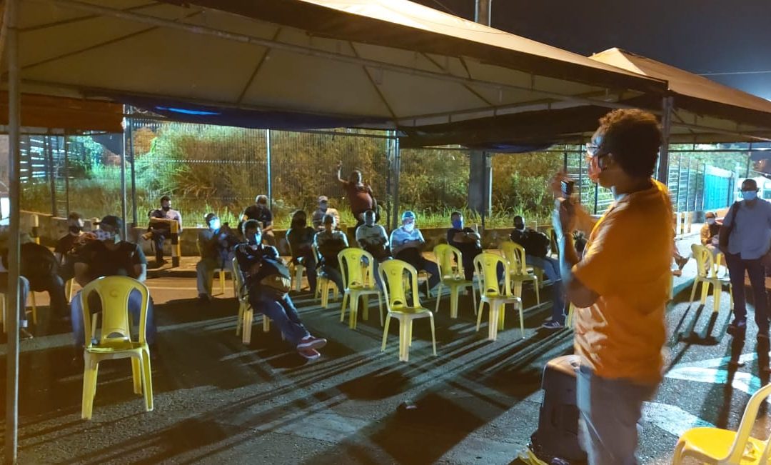 Após suspensão temporária da greve, petroleiros da Bahia permanecem mobilizados e participam de setoriais na RLAM