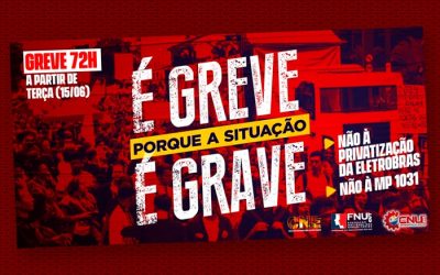 Eletricitários iniciam greve a partir desta terça contra privatização da Eletrobras