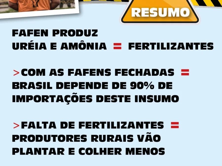 Falta coerência da gestão da Petrobrás e do governo federal diante da importância estratégica do mercado e da indústria nacionais de fertilizantes