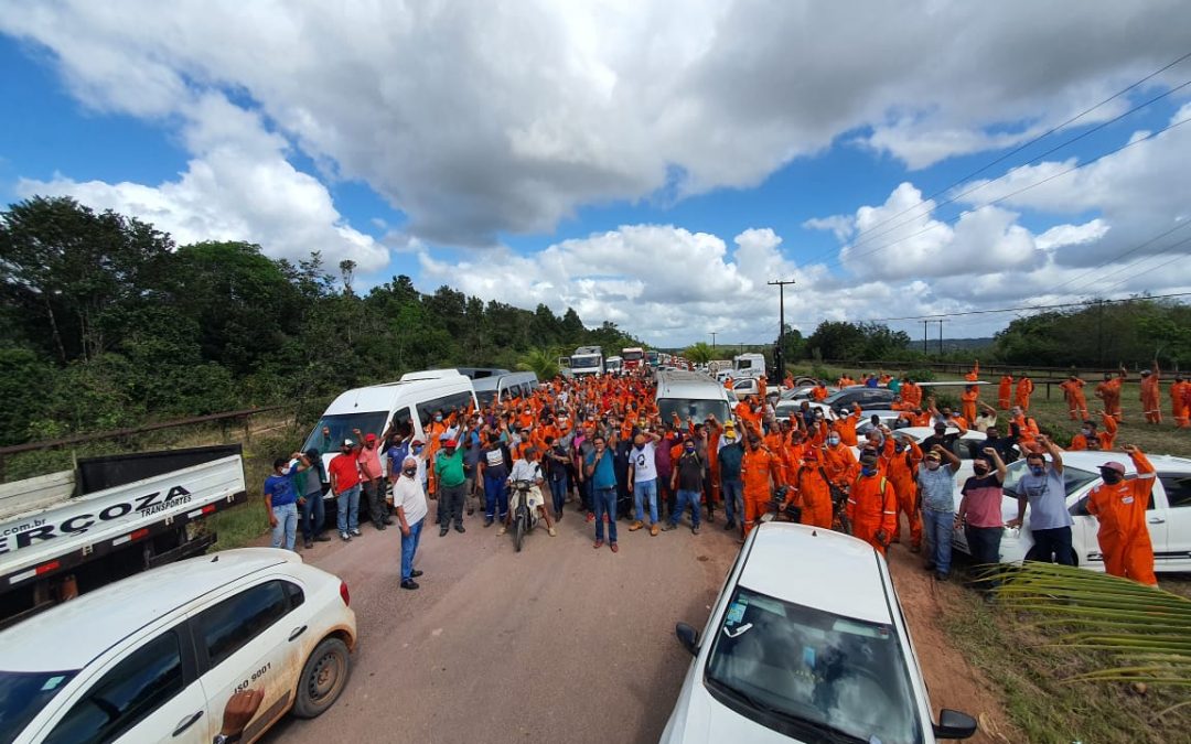 Sindipetro Bahia paralisa as atividades em Bálsamo para discutir sobre privatização da própria unidade e da Petrobras