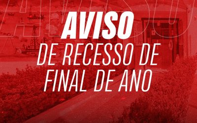 Aviso de recesso de final de ano