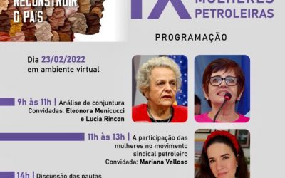 AO VIVO: 9º Encontro Nacional de Mulheres Petroleiras da FUP