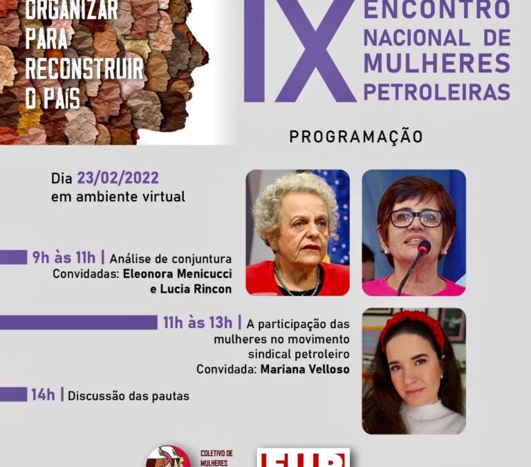 AO VIVO: 9º Encontro Nacional de Mulheres Petroleiras da FUP