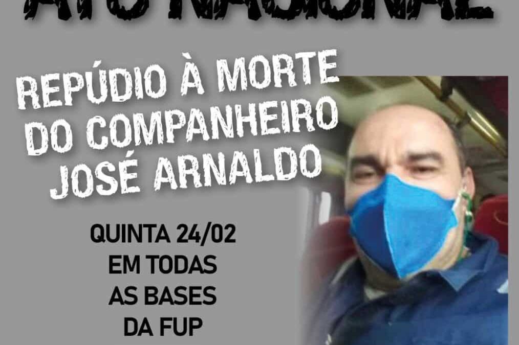 FUP realiza ato nacional nesta quinta-feira exigindo justiça para José Arnaldo