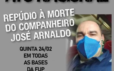 FUP realiza ato nacional nesta quinta-feira exigindo justiça para José Arnaldo