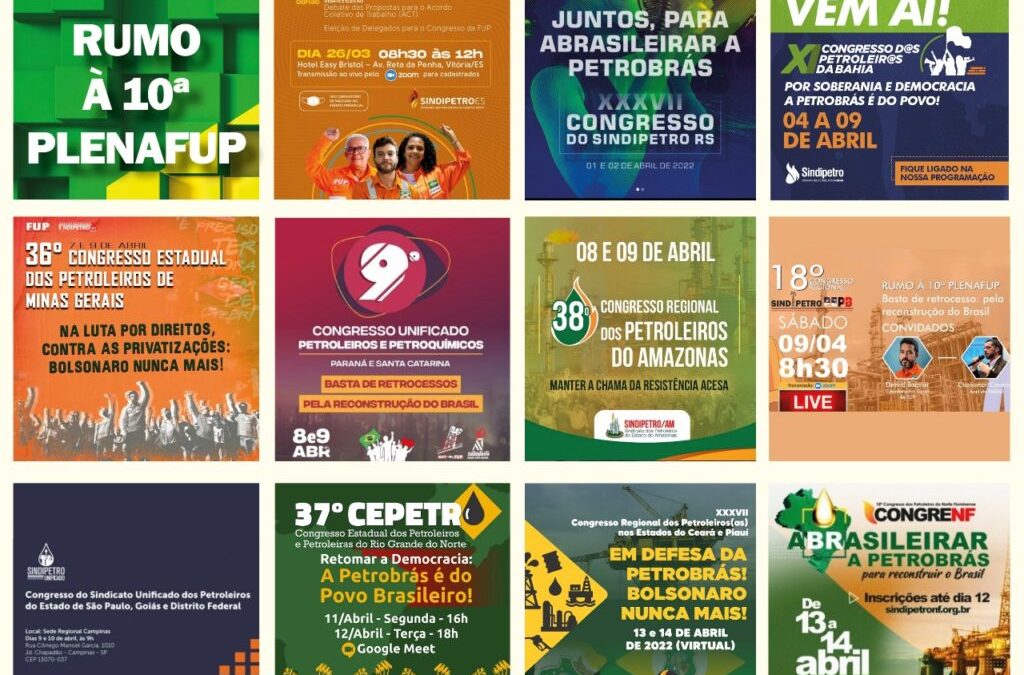 Sindicatos finalizam congressos preparatórios para a X Plenafup, que acontece entre 12 e 14 de maio