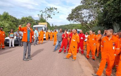 Em assembleia no campo de Bálsamo, trabalhadores mostram apreensão com a possibilidade de venda do Polo Bahia Terra pela Petrobrás