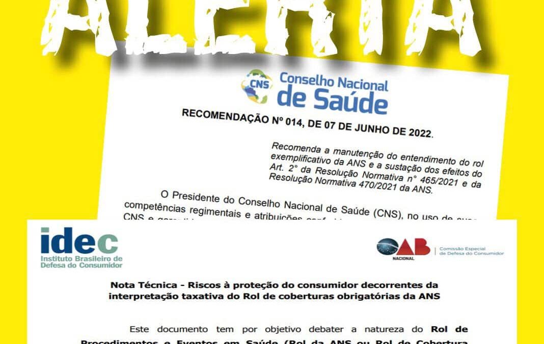 Votação do caráter do rol de procedimentos ameaça direito à saúde dos usuários de plano de saúde