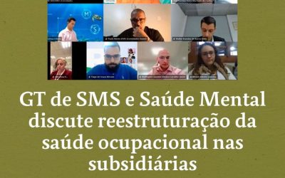 GT de SMS e Saúde Mental discute reestruturação da saúde ocupacional nas subsidiárias