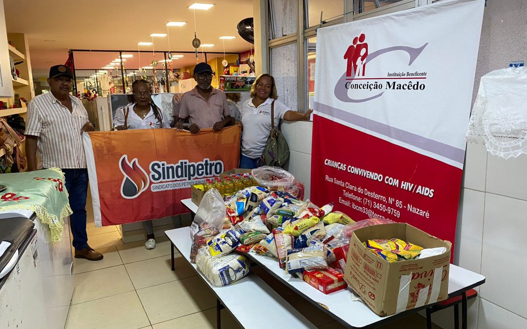 Um Prato Cheio”: Sindipetro-Ba realiza doação de alimentos à Instituições beneficentes