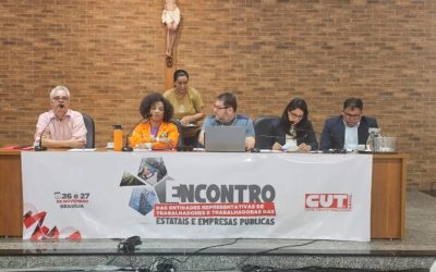 FUP  e Sindipetro-Ba participam de encontro de entidades da CUT que representam trabalhadores de estatais