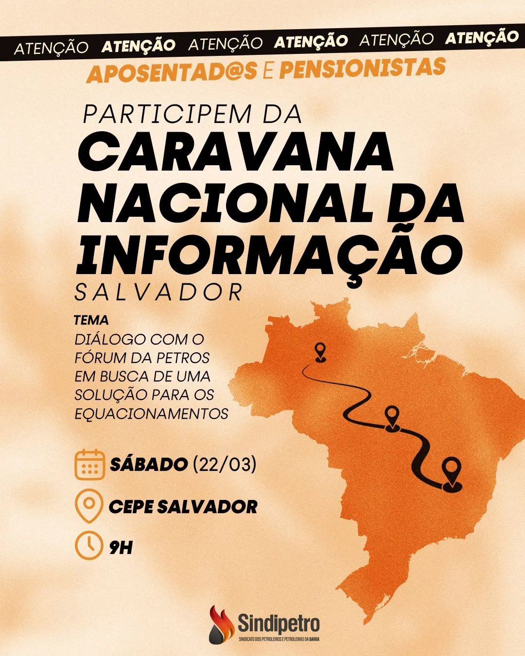 Caravana Nacional da Informação chega à Salvador no dia 22/03